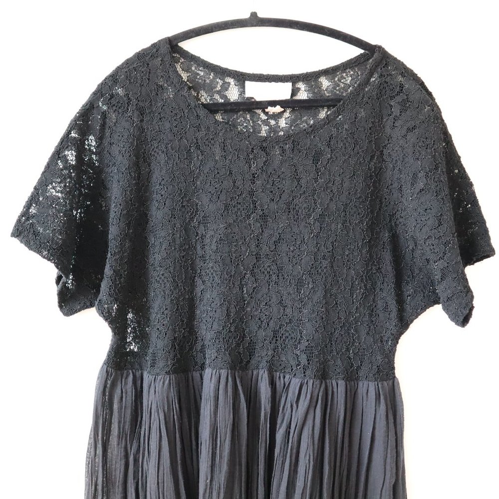Vintage Linda Lundstrom Black Maxi Dress